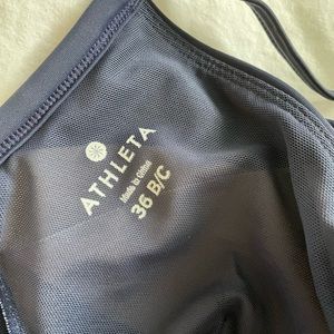 Athlete tanking. Nave blue